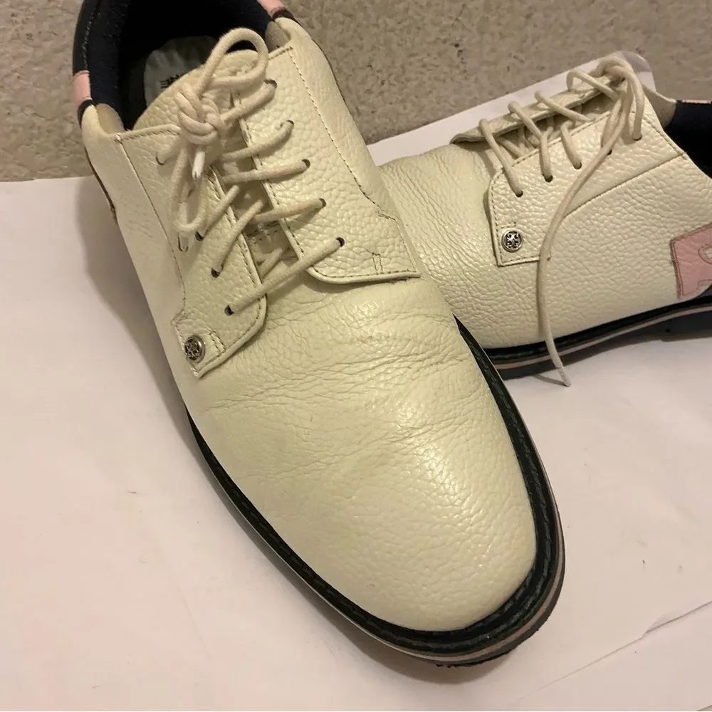 G/FORE Men’s Quarter G Gallivanter Golf Shoes 12/45 Oxfords with Pink Accent